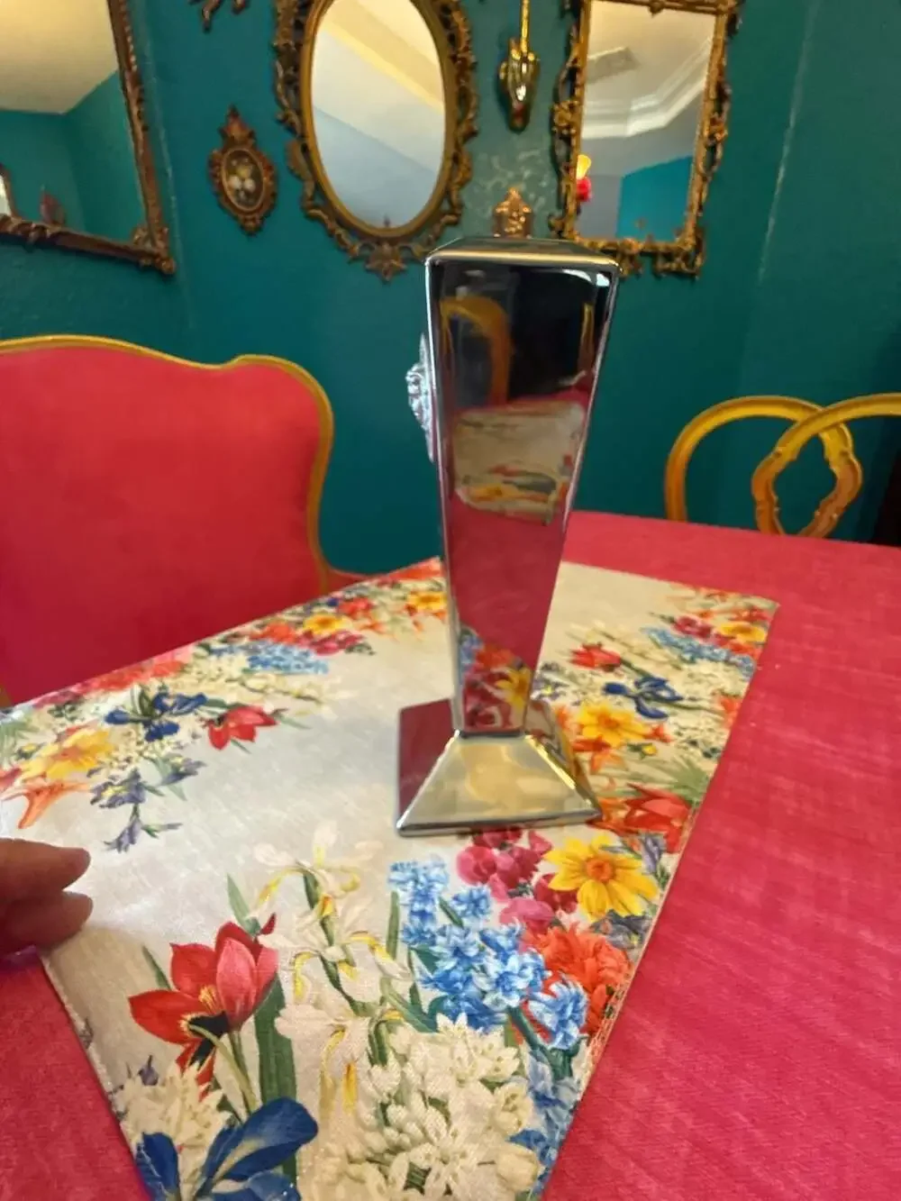Rosenthal Versace Medusa Platinum Porcelain Candlestick Holder